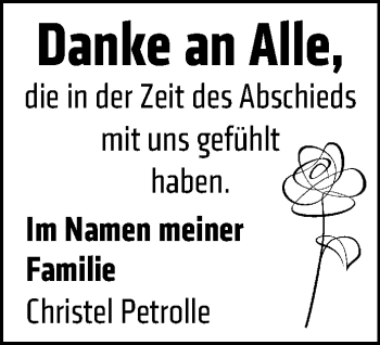 Traueranzeige von Danke  von trauer.mein.krefeld.de