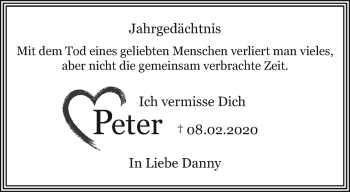 Traueranzeige von Peter  von trauer.mein.krefeld.de