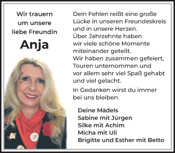 Traueranzeige von Anja  von trauer.extra-tipp-moenchengladbach.de