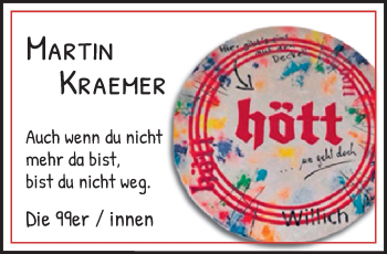 Traueranzeige von Martin Kremer von trauer.extra-tipp-moenchengladbach.de
