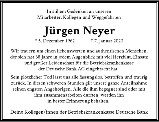 Traueranzeige von Jürgen Neyer von trauer.extra-tipp-moenchengladbach.de