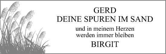Traueranzeige von Gerd  von trauer.mein.krefeld.de